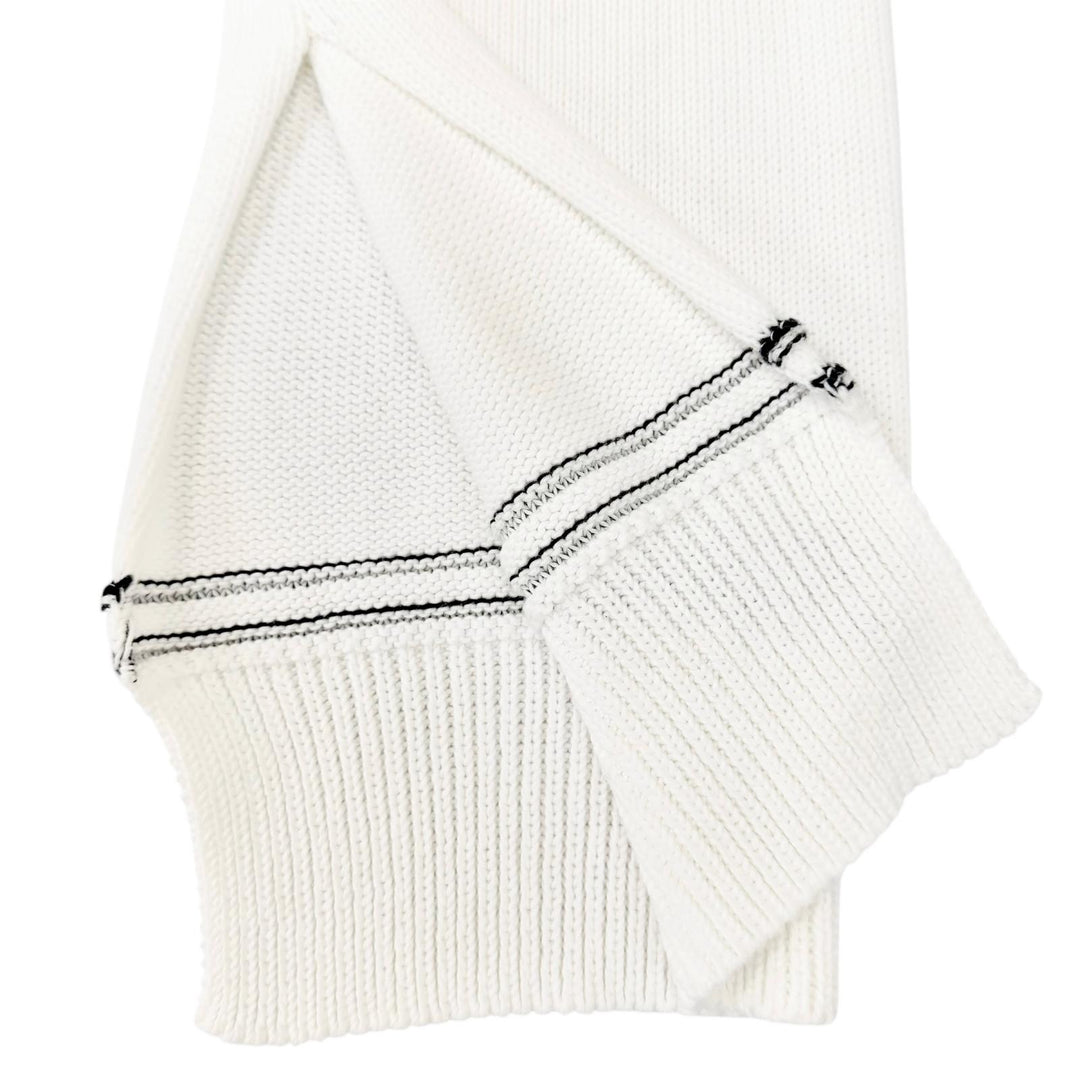 Great MARNI cardigan Intarsia Logo Kimono Sleeve Knit white 38 CDMD0309Q0
