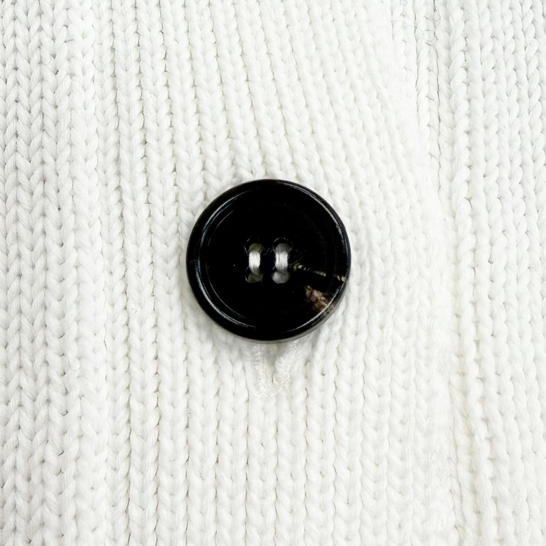 Great MARNI cardigan Intarsia Logo Kimono Sleeve Knit white 38 CDMD0309Q0