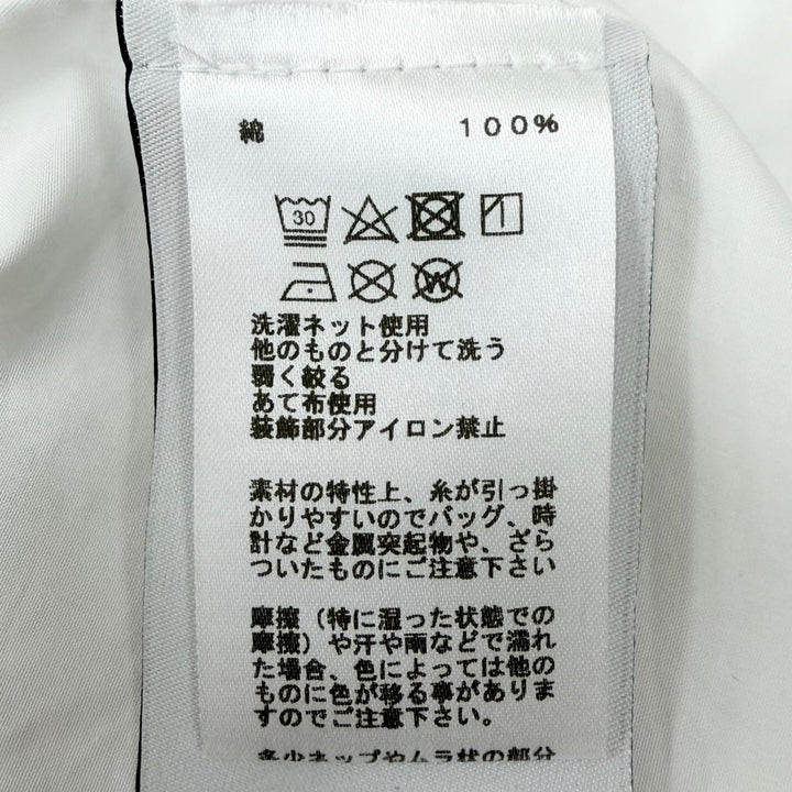 Excellent HERMES Long sleeve shirt Chaine d'Ancre embossed all-over pattern