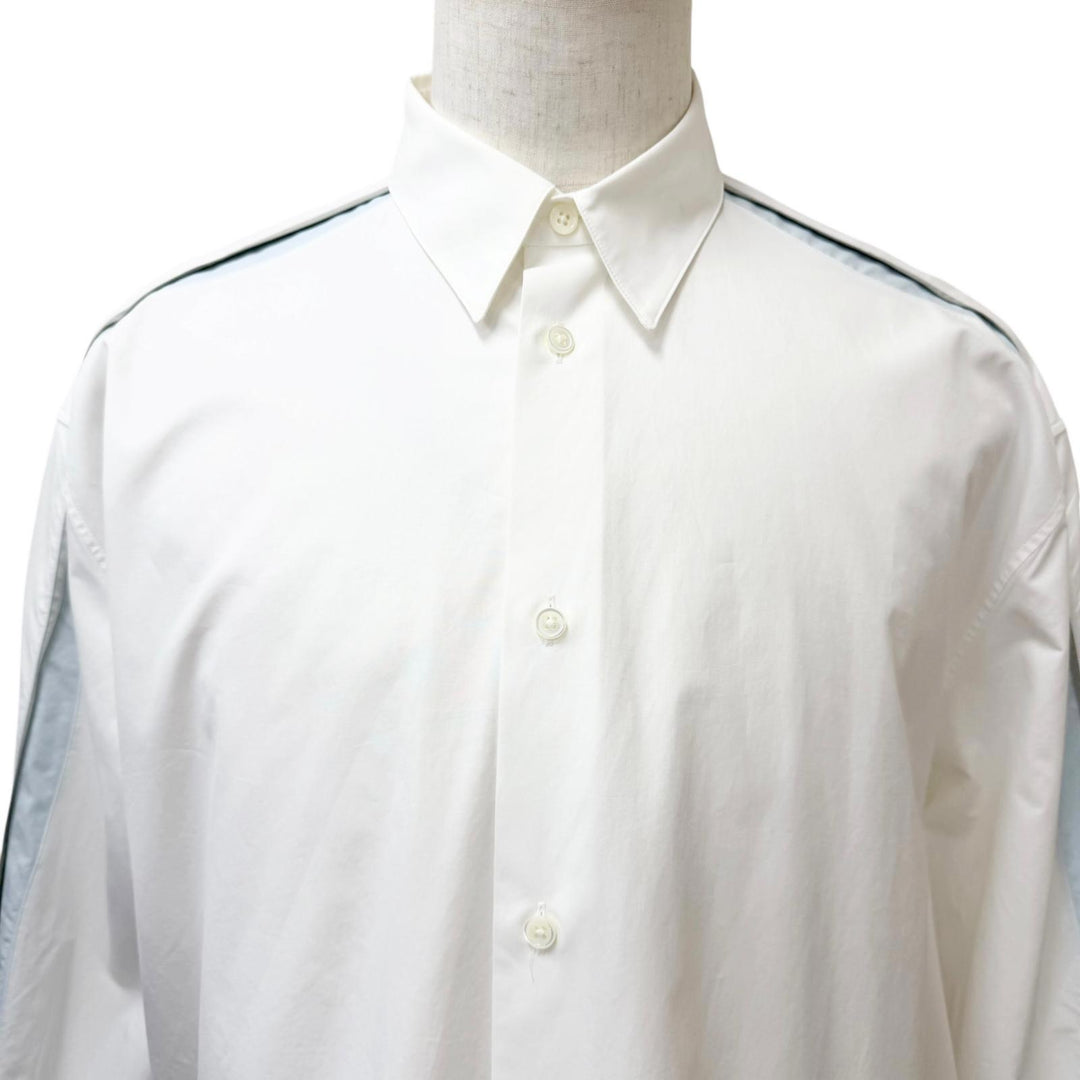 Excellent HERMES Long sleeve shirt Boxy Fit Onde Colore Serie button