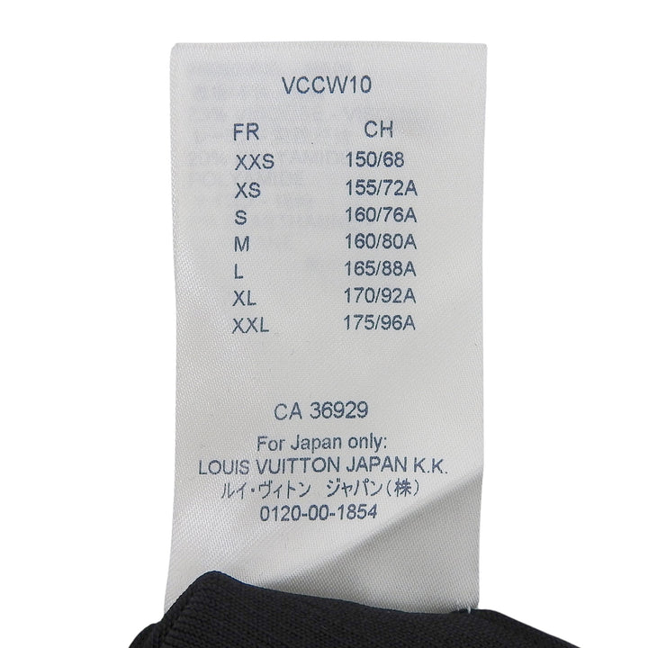 Pristine LOUIS VUITTON knit Scalloped neck T-shirt black Rayon Women XS