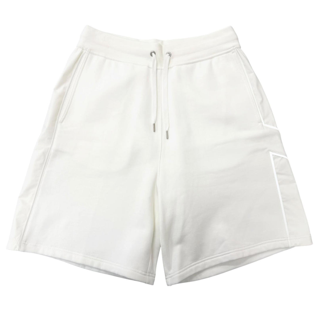 Excellent HERMES Shorts H logo motif nylon paneling white cotton