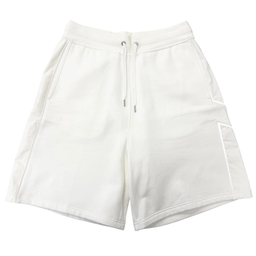 Excellent HERMES Shorts H logo motif nylon paneling white cotton