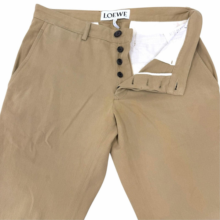 Discounted Great LOEWE Pants Fisherman's Chino Pants beige cotton mens 44 H2182870IB