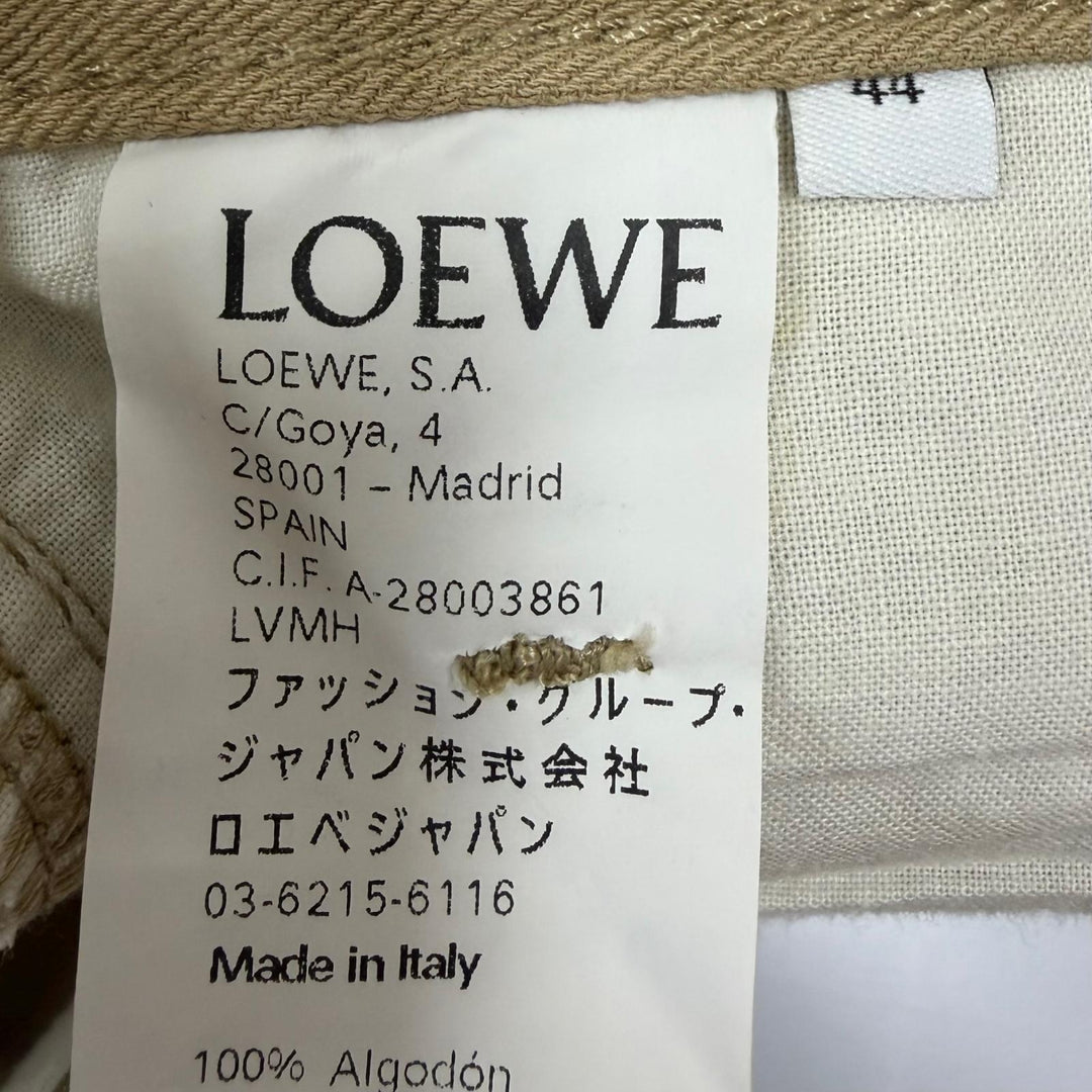 Discounted Great LOEWE Pants Fisherman's Chino Pants beige cotton mens 44 H2182870IB