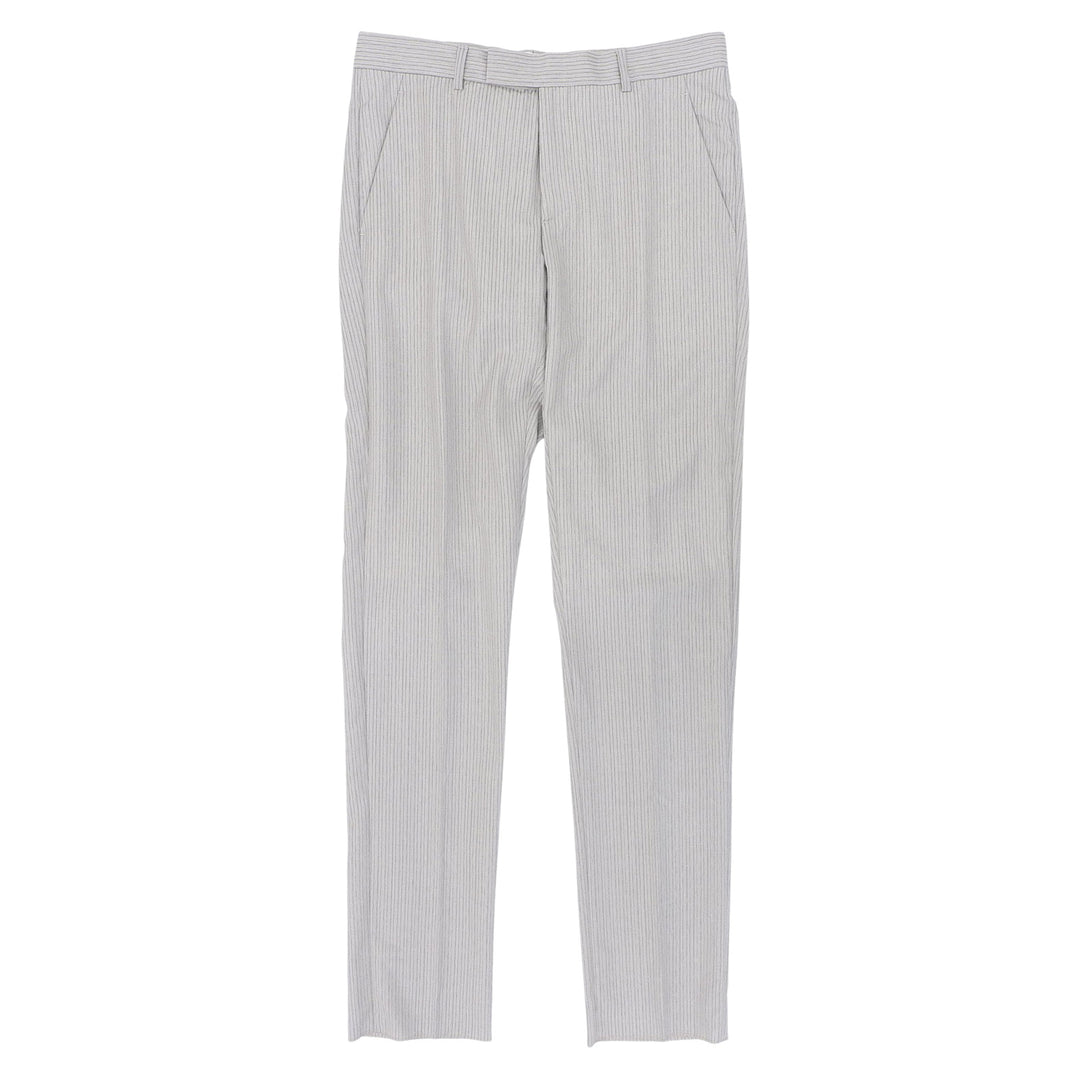 Pristine DIOR slacks Center press gray wool mens 48 013C120A5114