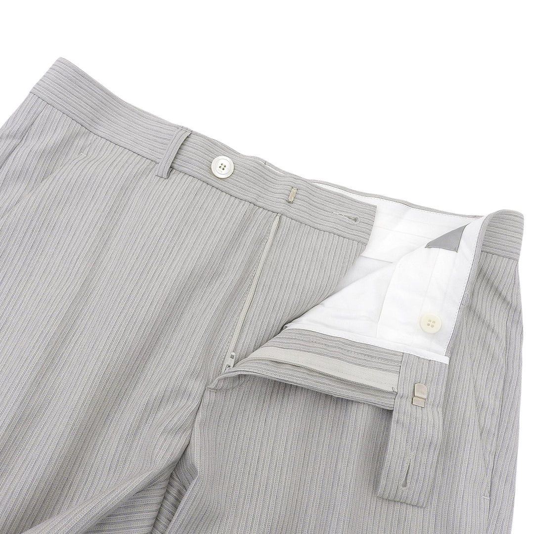 Pristine DIOR slacks Center press gray wool mens 48 013C120A5114
