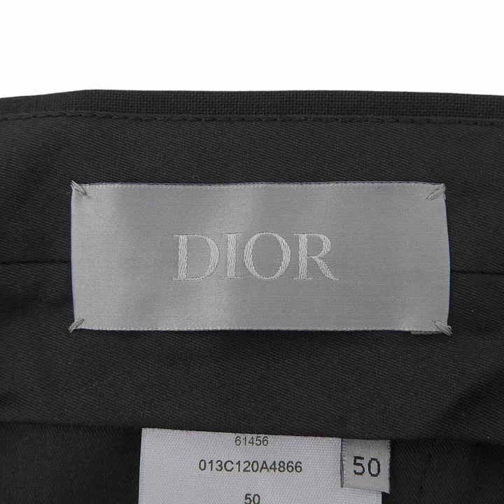 Pristine DIOR slacks Center press black wool mens 50 013C120A4866