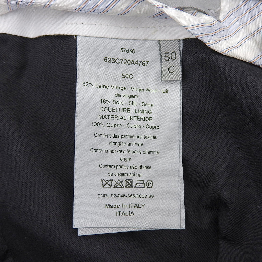 Pristine DIOR slacks Center press Navy wool mens 633C720A4767