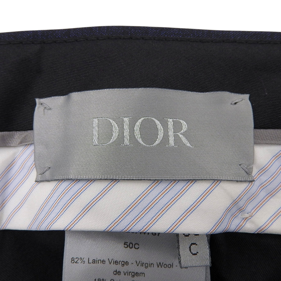 Pristine DIOR slacks Center press Navy wool mens 633C720A4767
