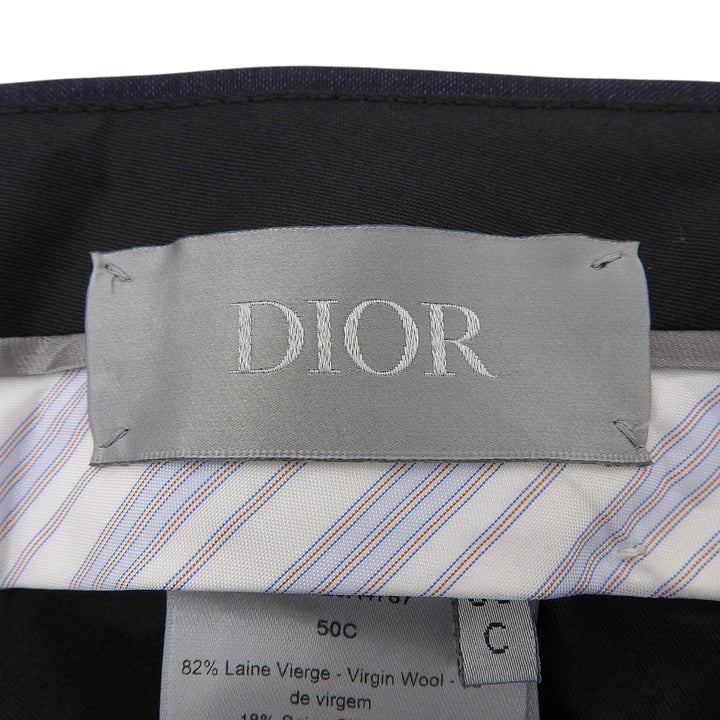 Pristine DIOR slacks Center press Navy wool mens 633C720A4767