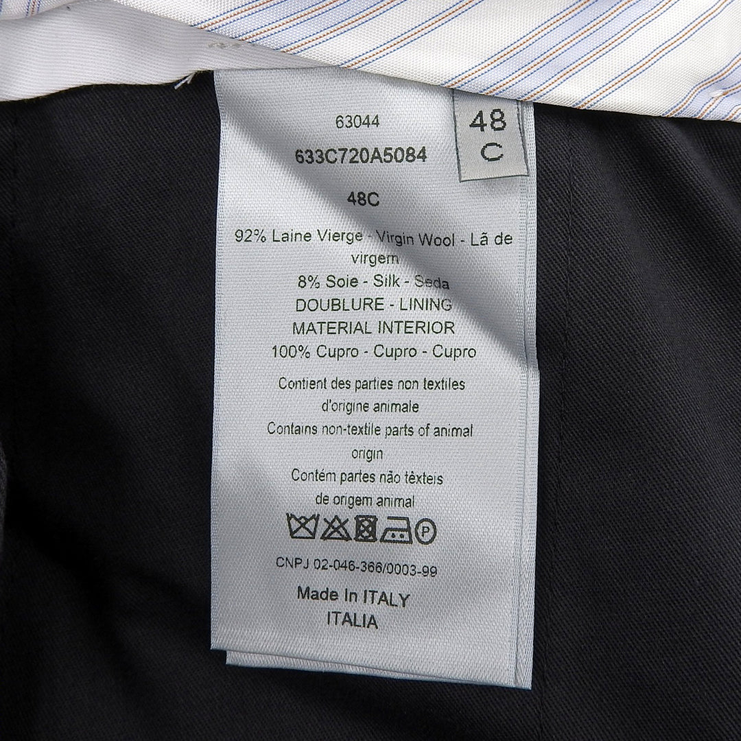 Pristine DIOR slacks Center press Navy wool mens 633C720A5084