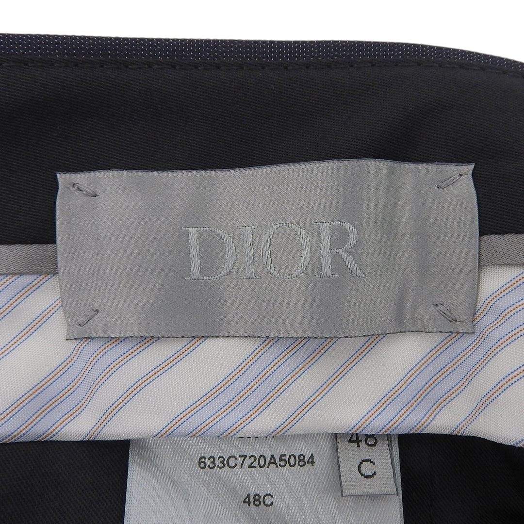 Pristine DIOR slacks Center press Navy wool mens 633C720A5084