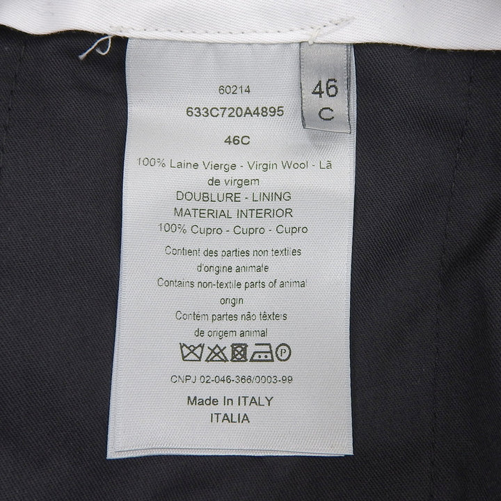 Pristine DIOR slacks Center press Navy wool mens 633C720A4895