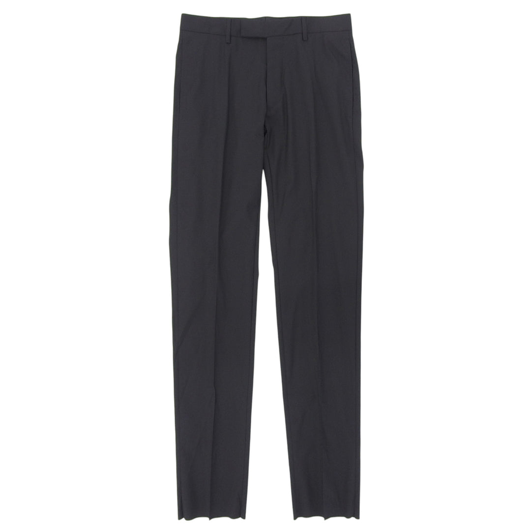 Pristine DIOR slacks Center press black wool mens 633C720L4762