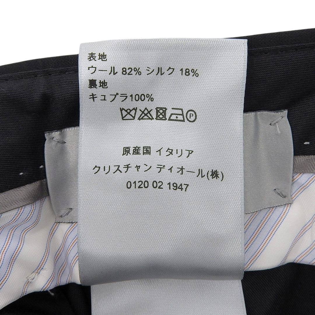 Pristine DIOR slacks Center press black wool mens 633C720L4762