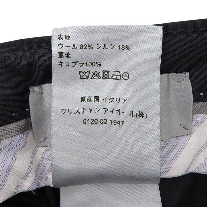 Pristine DIOR slacks Center press black wool mens 633C720L4762
