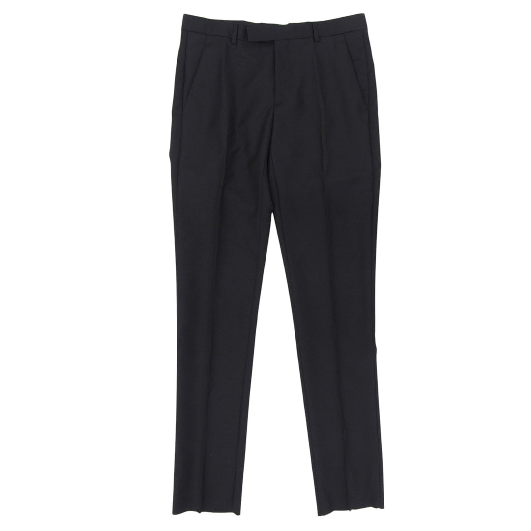 Pristine DIOR slacks Center press black wool mens 48 013C120A5113