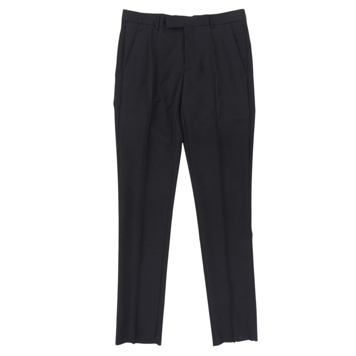 Pristine DIOR slacks Center press black wool mens 48 013C120A5113