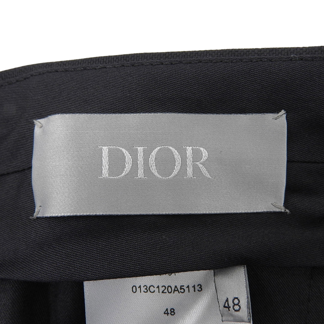 Pristine DIOR slacks Center press black wool mens 48 013C120A5113