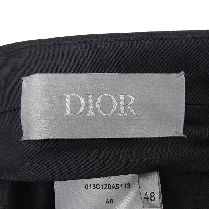 Pristine DIOR slacks Center press black wool mens 48 013C120A5113