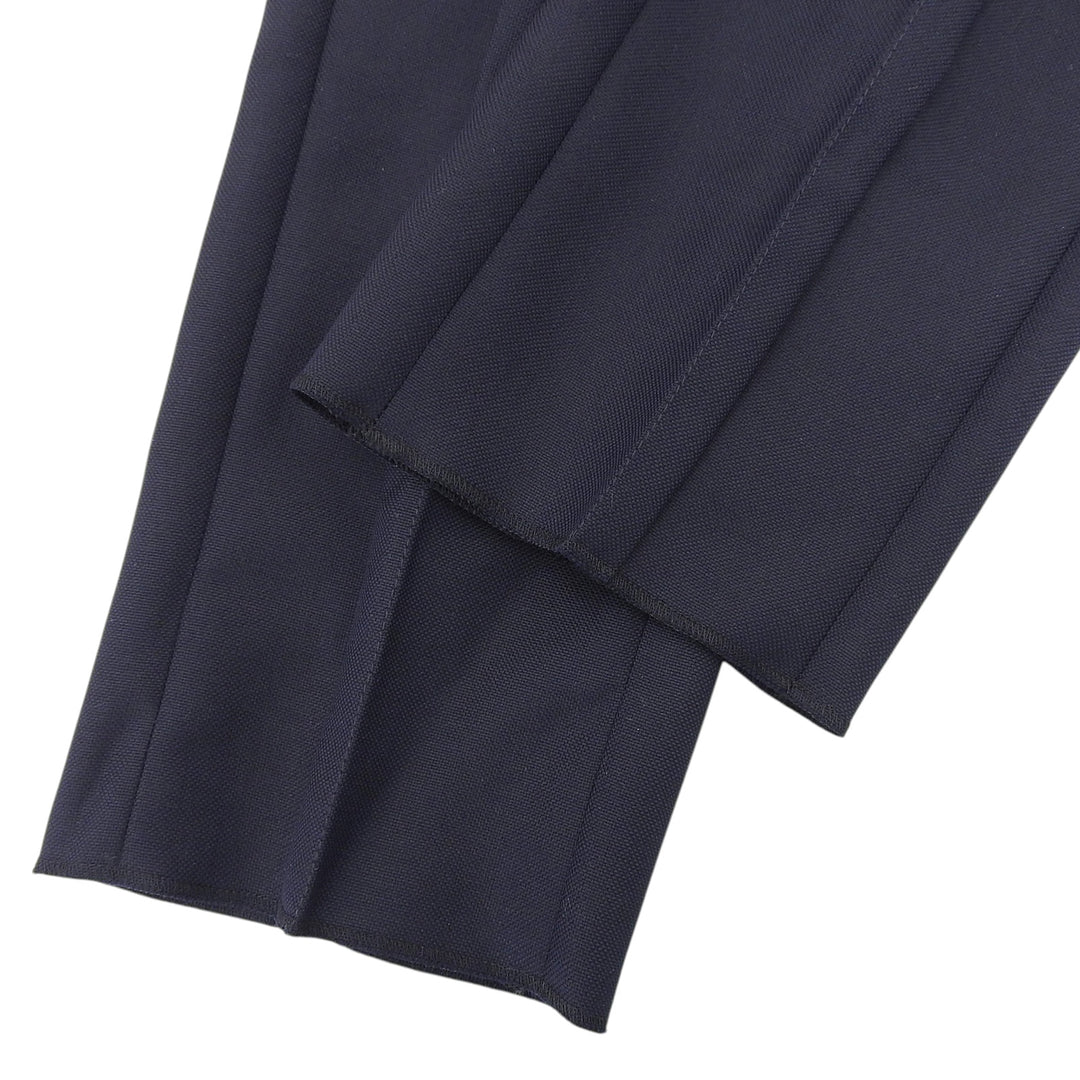 Pristine DIOR slacks Center press Navy wool mens 46 183C104A5113