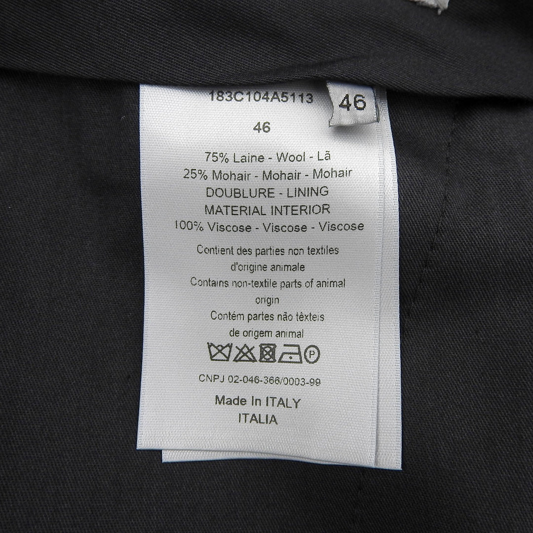 Pristine DIOR slacks Center press Navy wool mens 46 183C104A5113