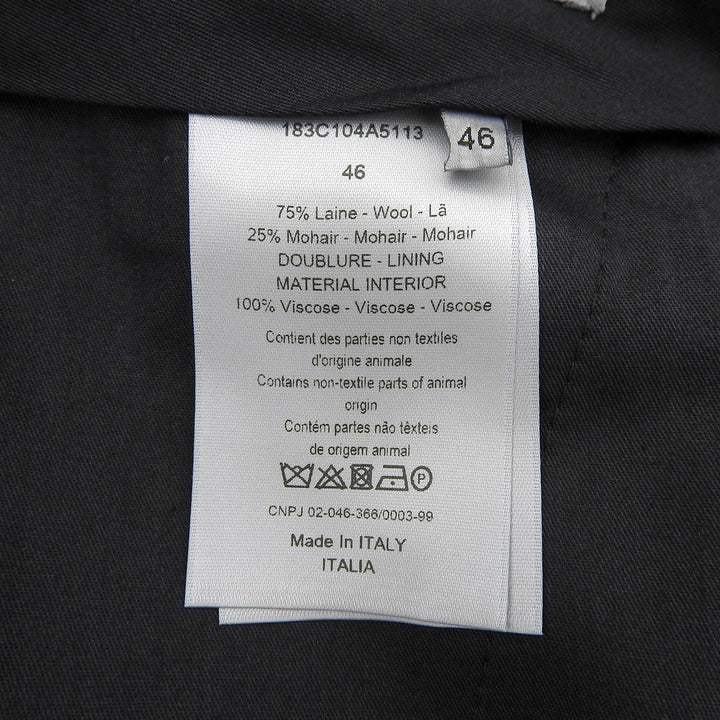 Pristine DIOR slacks Center press Navy wool mens 46 183C104A5113