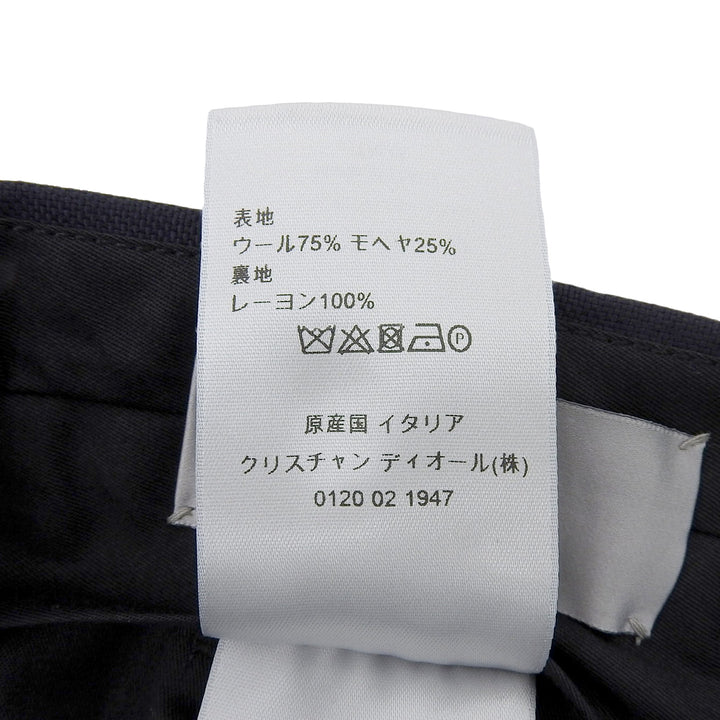 Pristine DIOR slacks Center press Navy wool mens 46 183C104A5113
