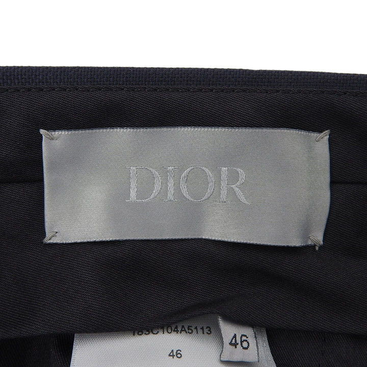Pristine DIOR slacks Center press Navy wool mens 46 183C104A5113