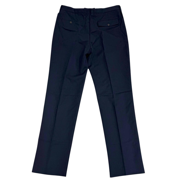 Pristine LOUIS VUITTON slacks Single Trousers Navy wool mens 46