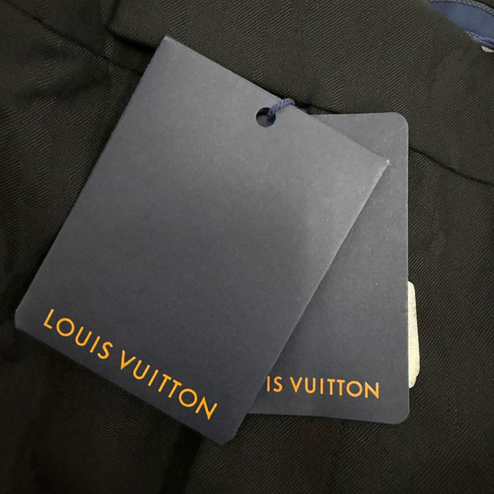 Pristine LOUIS VUITTON NBA Pants Overall handle black wool mens 42