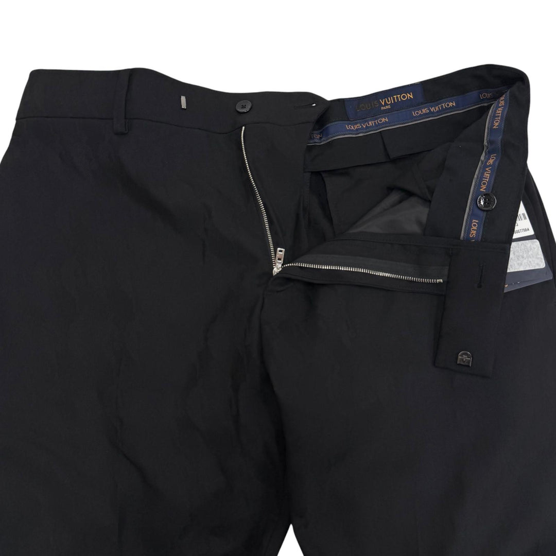 Pristine LOUIS VUITTON NBA Pants Overall handle black wool mens 42