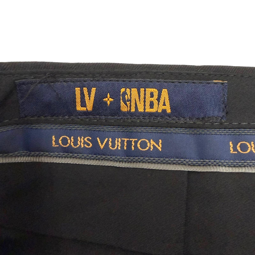Pristine LOUIS VUITTON NBA Pants Overall handle black wool mens 42
