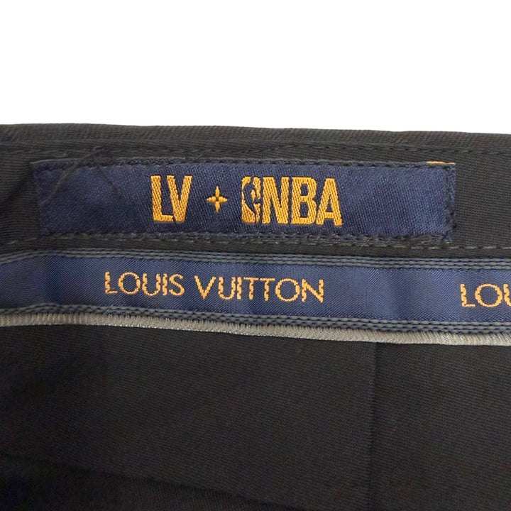 Pristine LOUIS VUITTON NBA Pants Overall handle black wool mens 42