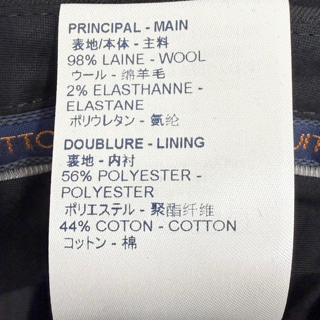 Pristine LOUIS VUITTON NBA Pants Overall handle black wool mens 42