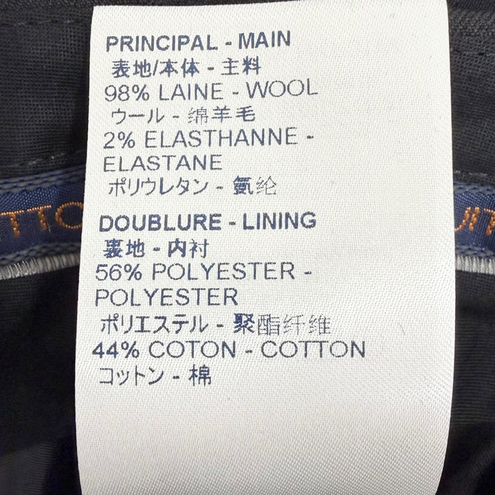 Pristine LOUIS VUITTON NBA Pants Overall handle black wool mens 42