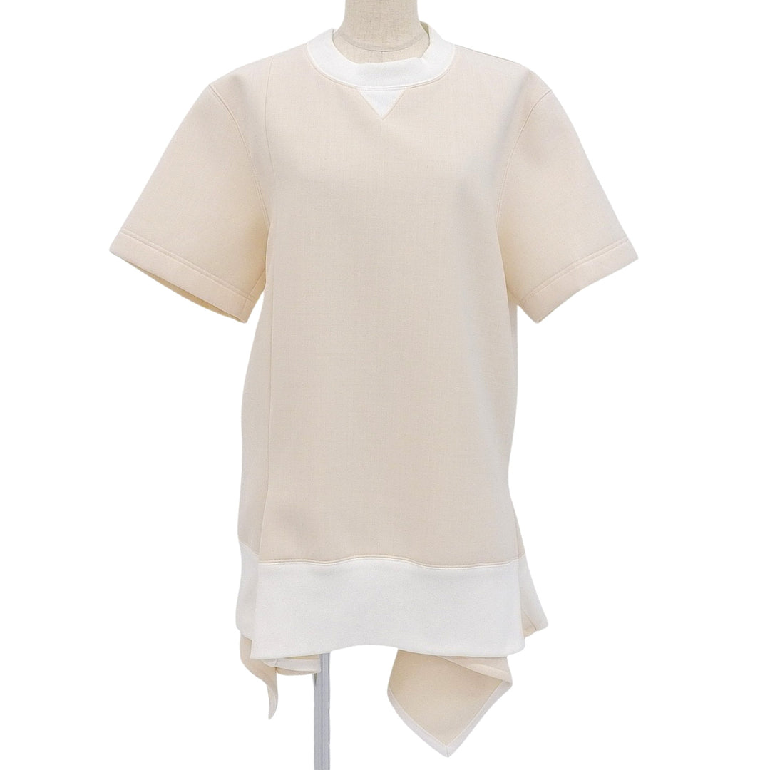 Excellent Sacai Tunic Suiting Bonding Pullover docking beige 1 24-07038