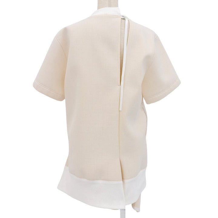 Excellent Sacai Tunic Suiting Bonding Pullover docking beige 1 24-07038