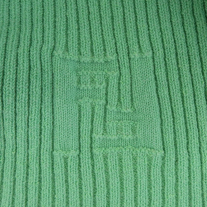 Excellent FENDI one piece Sleeveless ribbed knit green cotton 36 FZDA99 ANJB