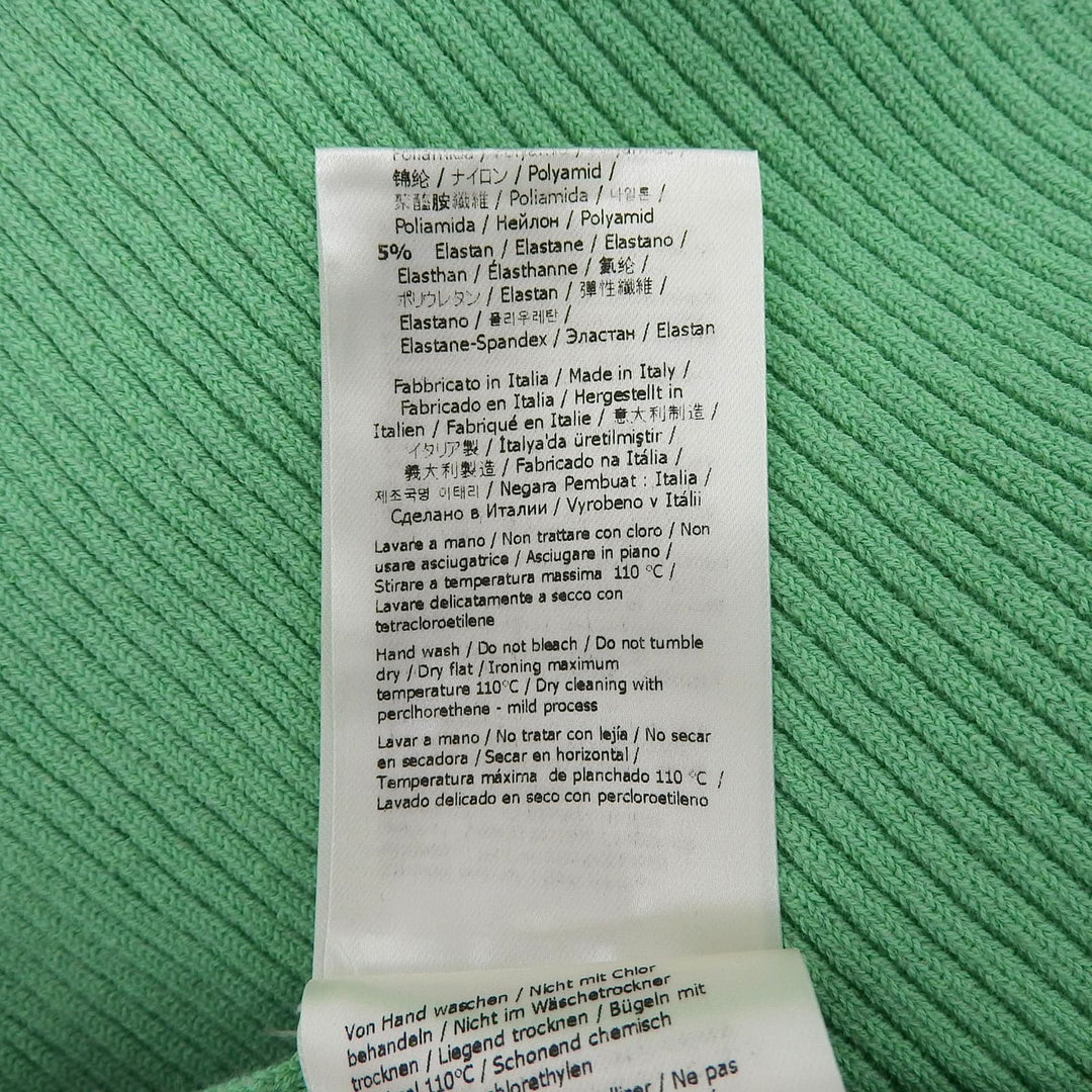 Excellent FENDI one piece Sleeveless ribbed knit green cotton 36 FZDA99 ANJB