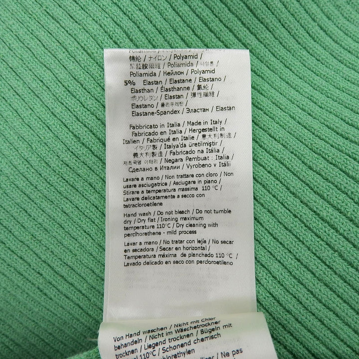 Excellent FENDI one piece Sleeveless ribbed knit green cotton 36 FZDA99 ANJB
