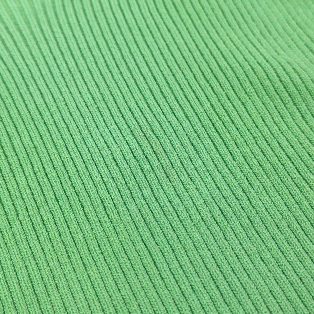Excellent FENDI one piece Sleeveless ribbed knit green cotton 36 FZDA99 ANJB