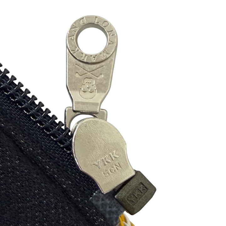 Pristine MARK & LONA two-piece set Swarovski Skull Blouson Jogger Pants Navy