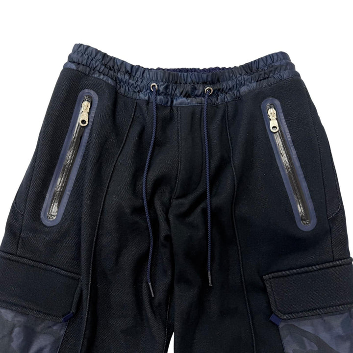 Pristine MARK & LONA two-piece set Swarovski Skull Blouson Jogger Pants Navy