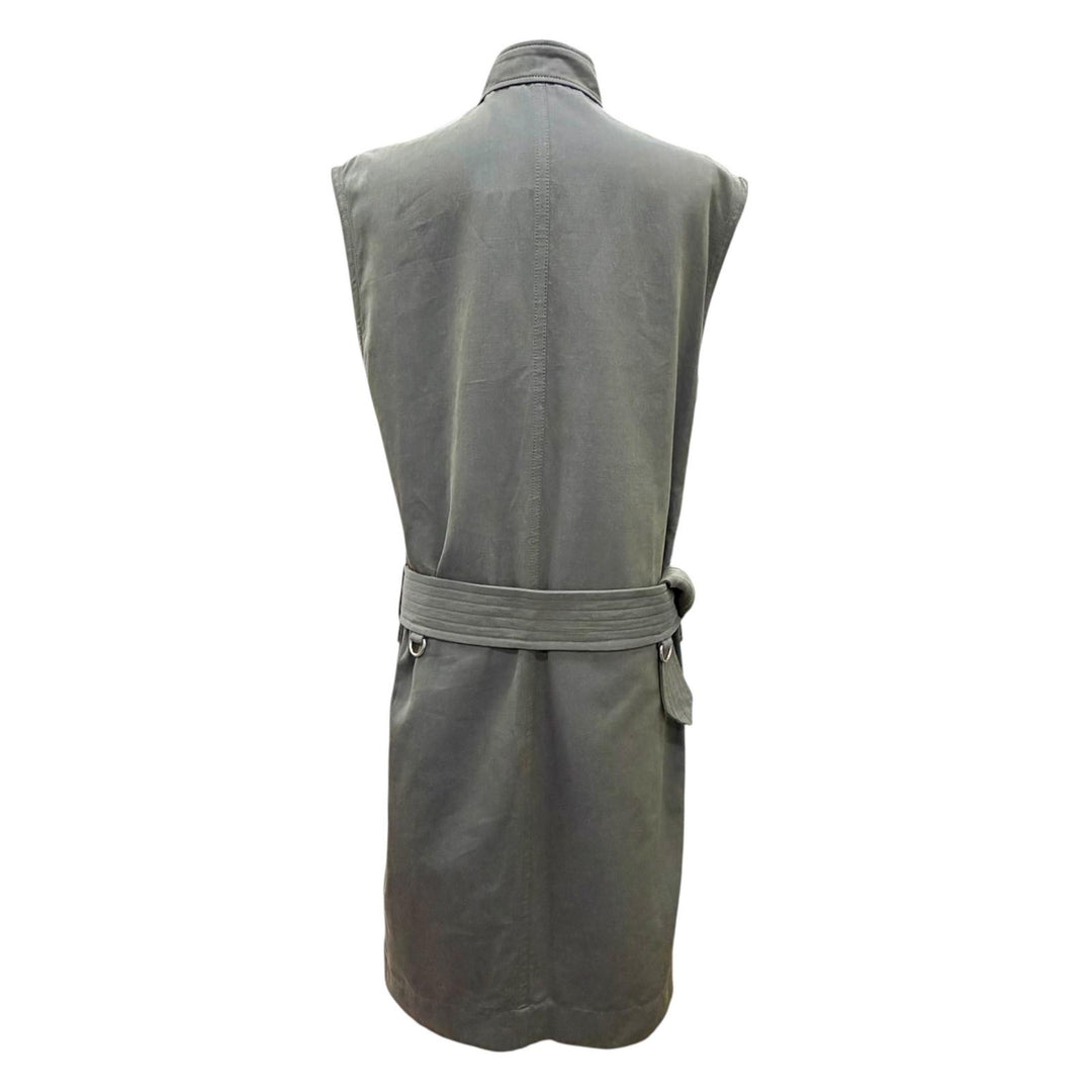 Pristine BURBERRY one piece Belted high-neck sleeveless top iridescent 8086911