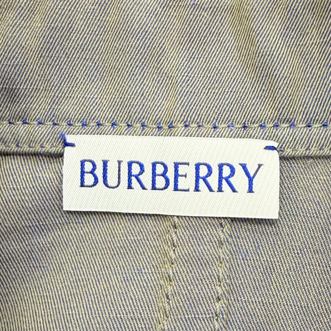 Pristine BURBERRY one piece Belted high-neck sleeveless top iridescent 8086911