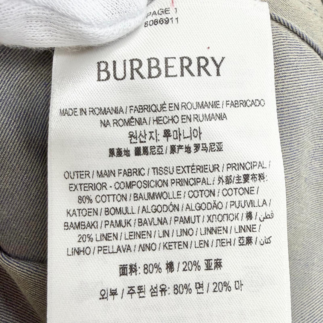 Pristine BURBERRY one piece Belted high-neck sleeveless top iridescent 8086911