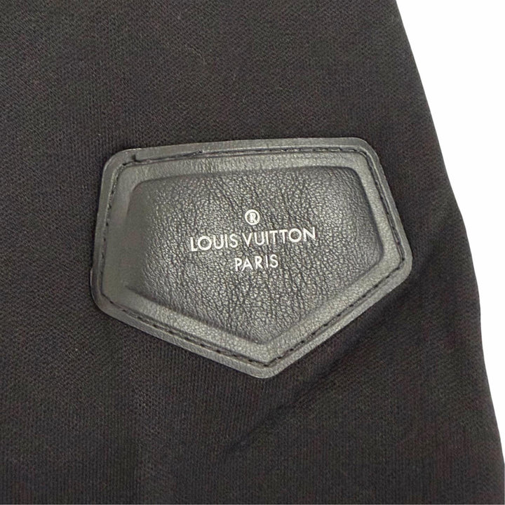 Pristine LOUIS VUITTON one piece Floral print ruffle sweatshirt dress, black XS