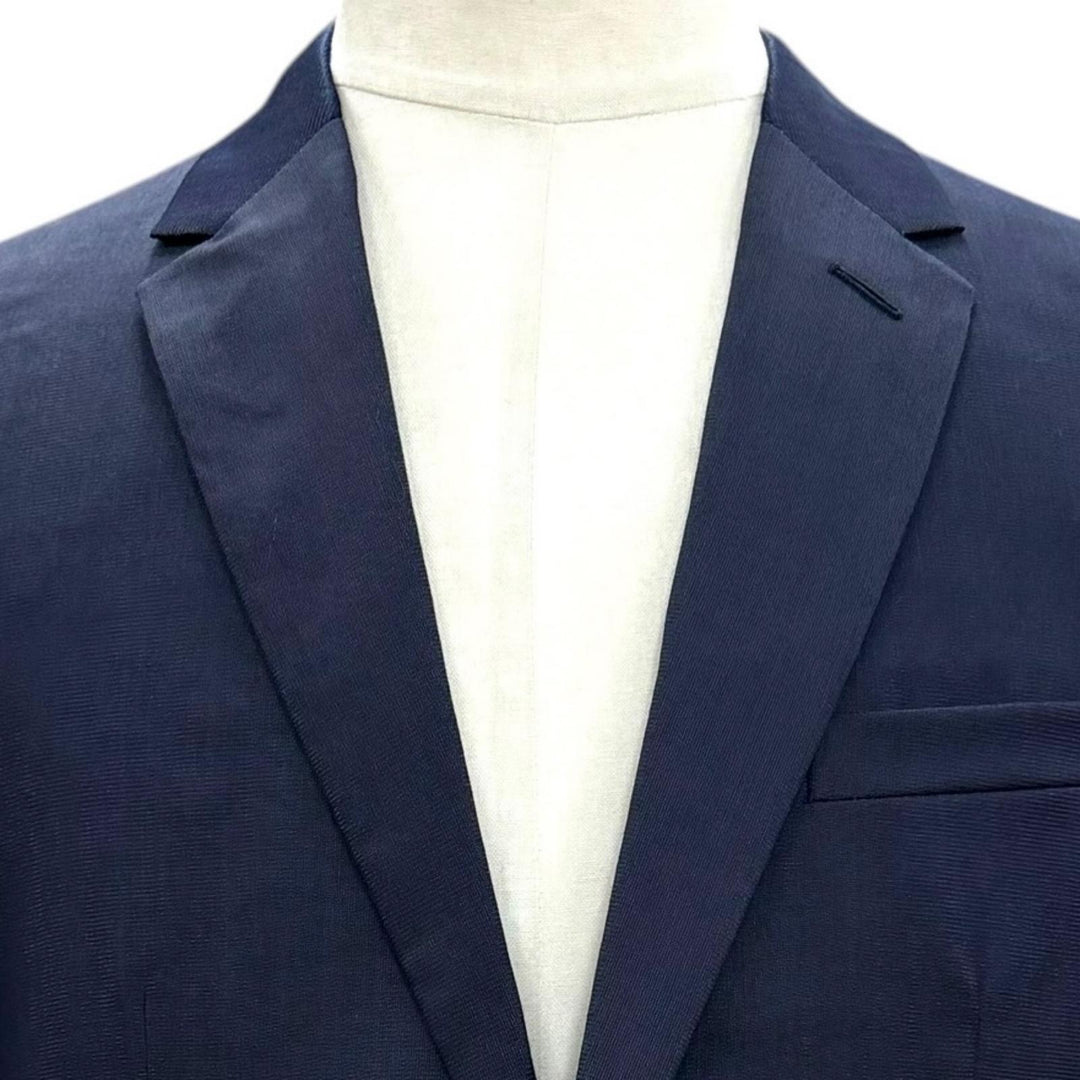 Excellent DIOR tailored jacket Navy wool mens 48 633C720A5084